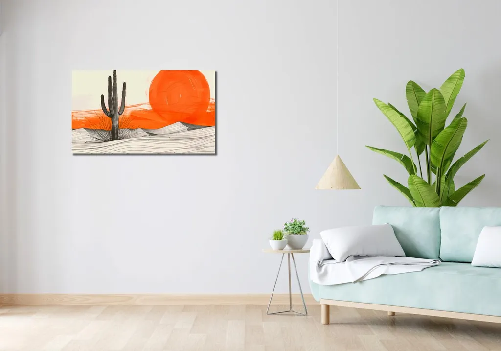 Quadro 90x50cm Cactus Saguaro - 2