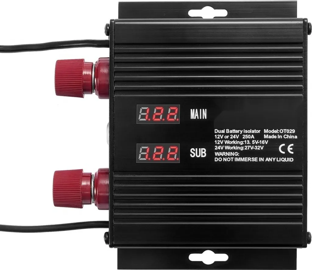 Relè VSR 250A 12V/24V - Isolatore Batteria Intelligente per Camper e RV