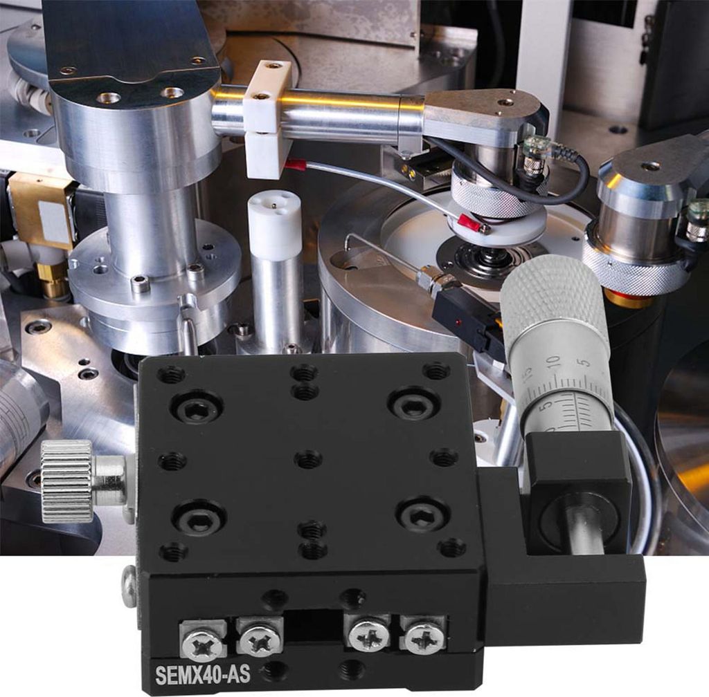 X Mikrometer-Handfeinjustierung Kreuzrollen-Präzision Lineartische 40*40mm
