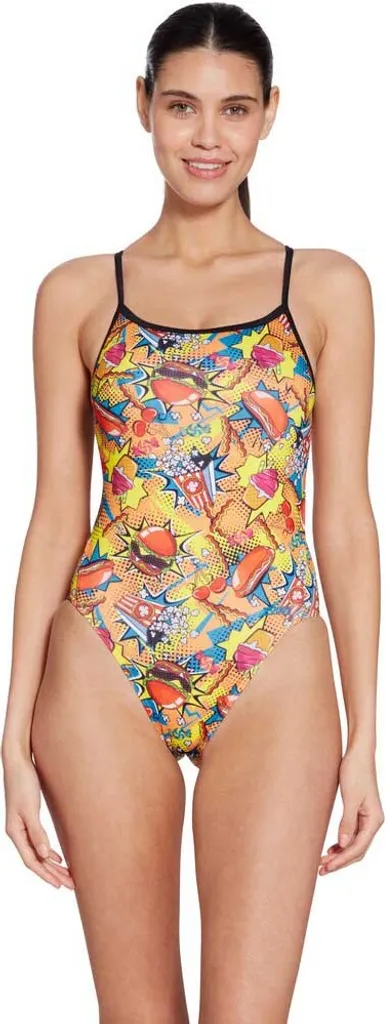 Maillot de bain Zoggs Printed Rayback E Plus multicolore taille 34 femme