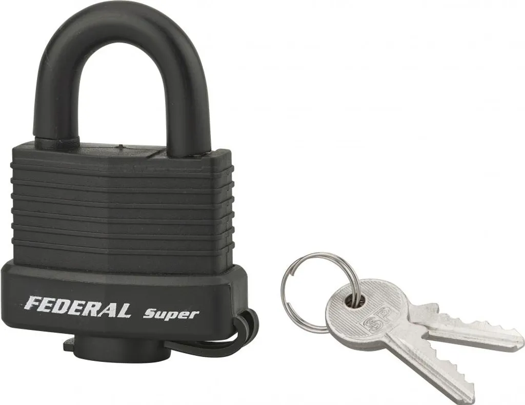Cadenas extérieur pour portail et vestiaire 40mm anse inox gainée PVC