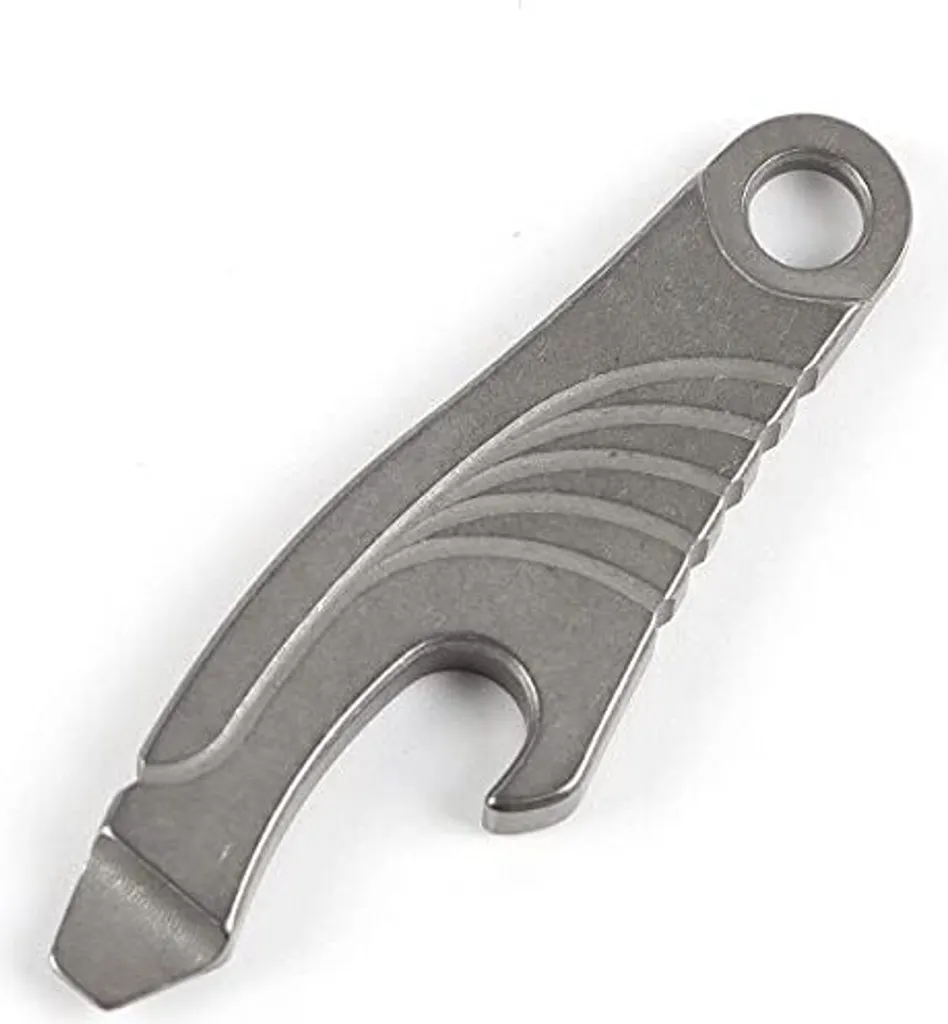 Hamans EDC Multi-Tool Apribottiglie in titanio, funzione cacciavite (grigio)