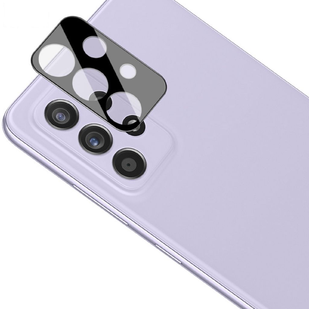 6x Kamera 9H Panzerhartglas für Samsung Galaxy A72 3D KLAR Schwarzer ECHTES TEMPERED Panzerglas Kameraglas Kamerhartglas Kameraschutzglas Schutzgl...