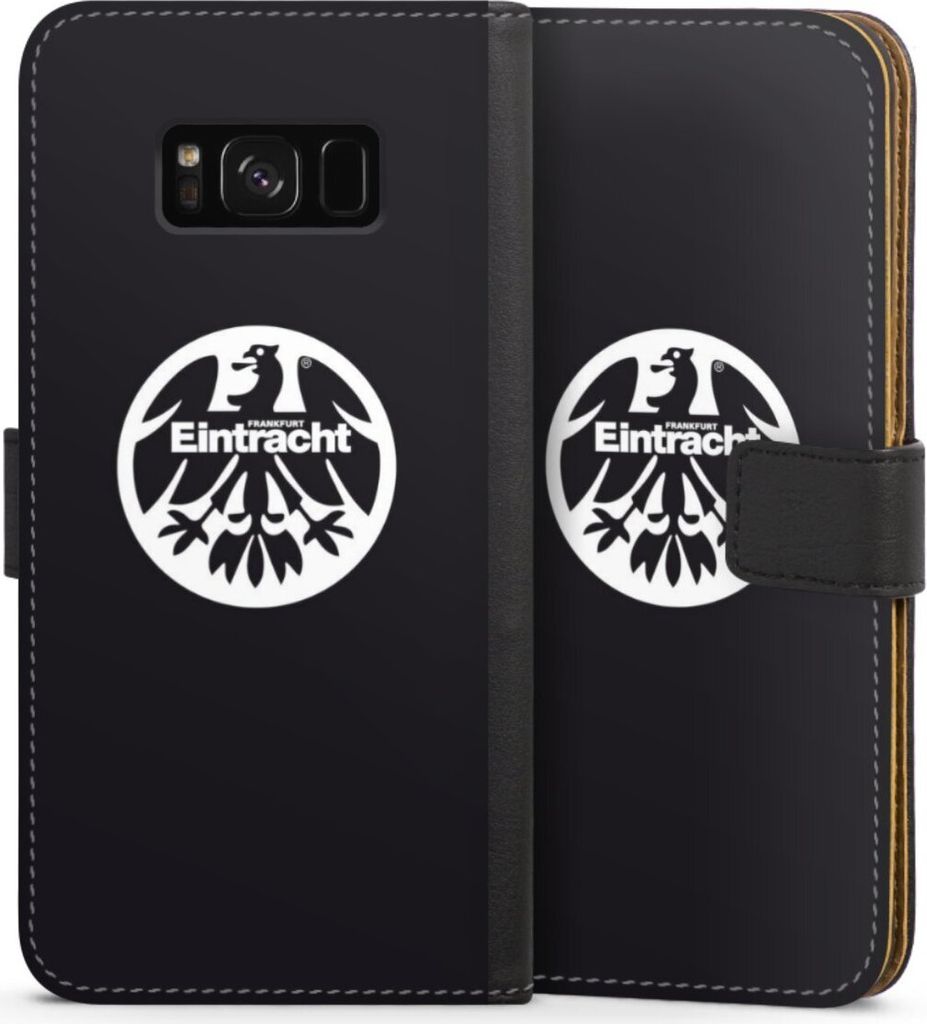 DeinDesign Klapphülle für Samsung Galaxy S8 Plus Handytasche Lederhülle Tasche Adler Eintracht Frankfurt Logo