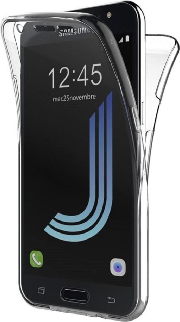 für Samsung Galaxy J5 2016 Full Cover TPU 360° Transparent Hülle