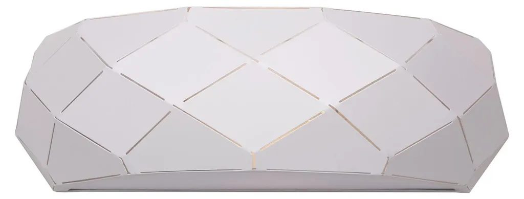 Applique blanche Harley Italux MBM-3480/1B en métal au style épuré