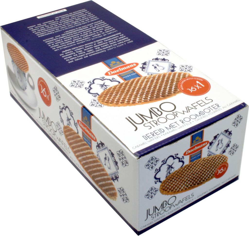 Daelmans Jumbo Stroopwafels, karamelové oblátky, oblátky, Obrázok produktu 