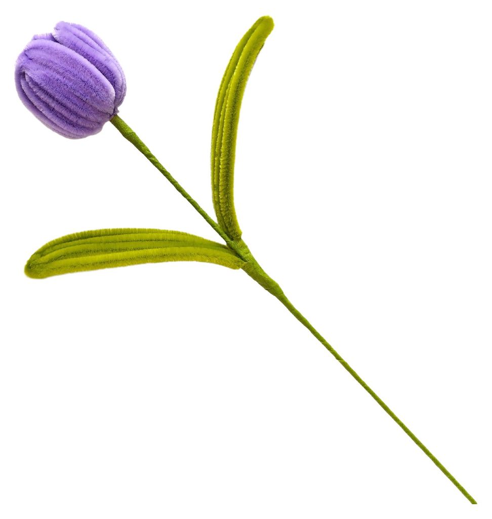 Fertige Pfeifenreiniger-Blumenbastelarbeit, handgefertigte künstliche Tulpen, konservierte Tulpen, Geschenk für Frauen, Partnerin, Jahrestag, Mut...
