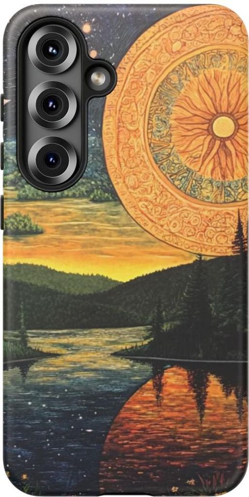 Sonnen- und Mondlandschaft – Hülle Kompatibel mit Galaxy S25