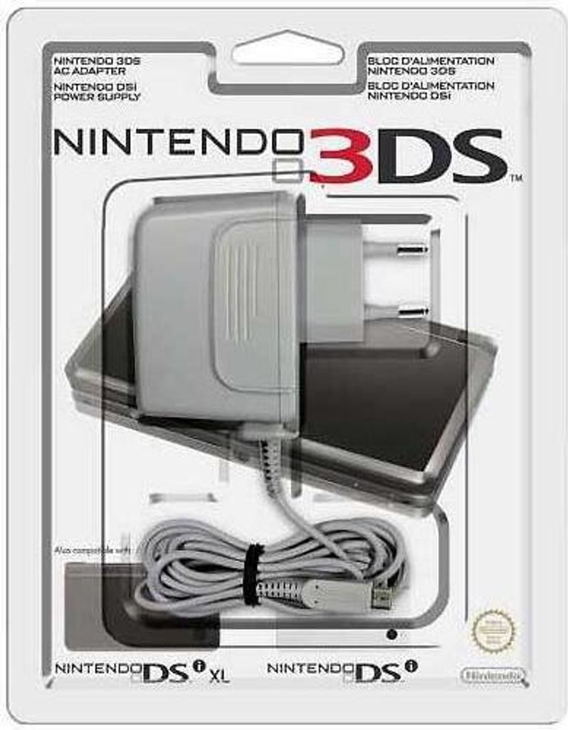 Nintendo DSi, DSi XL, 2DS, 3DS, 3DS XL Netzteil Original Produktbild 