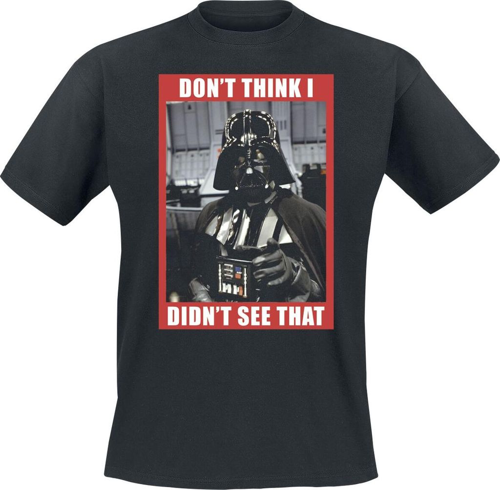 Star Wars T-Shirt Herren Don't Think I Didn't See That schwarz M