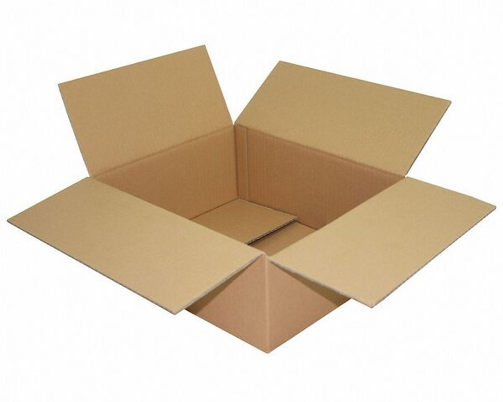 50x Faltkarton  350x290x130mm 1-wellig Dickwelle braun Produktbild 