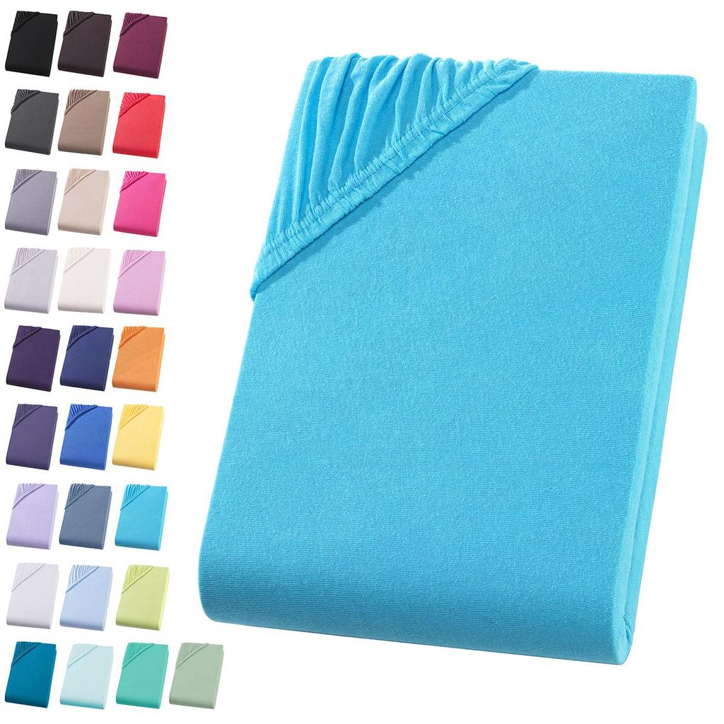 Jersey Spannbettlaken 180-200x220 cm + 40cm Bpxspringbett Produktbild 