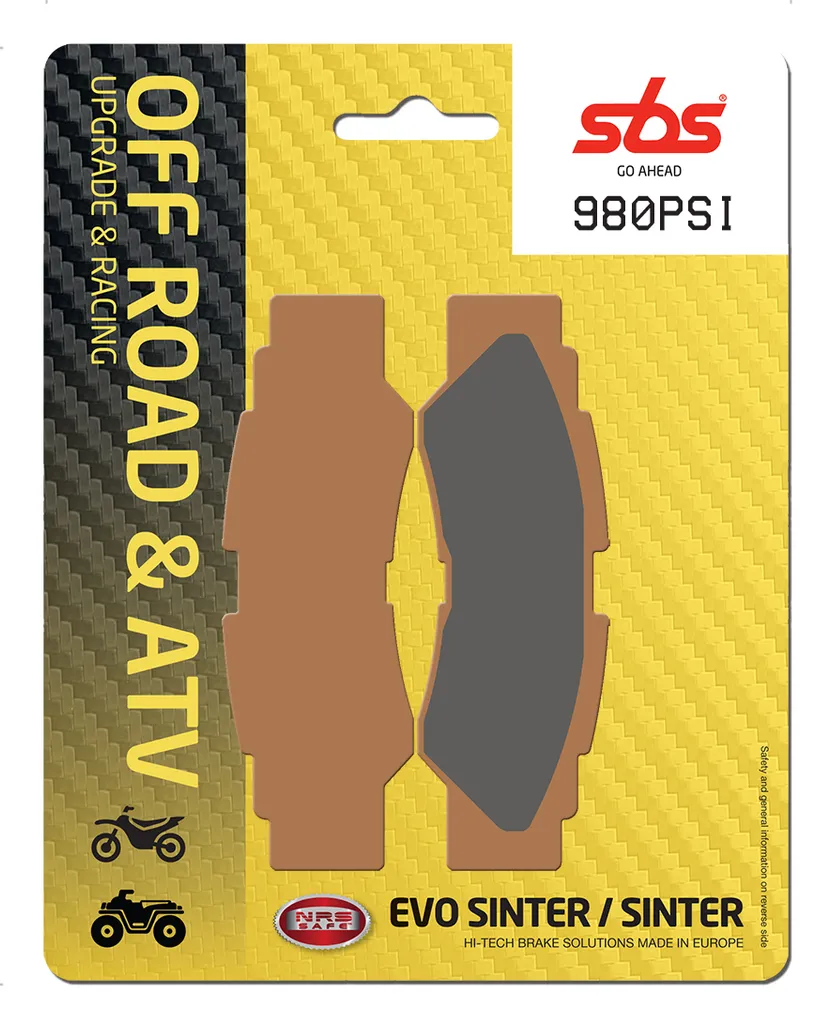Plaquettes de frein SBS 980 PSI anti-fading pour cross
