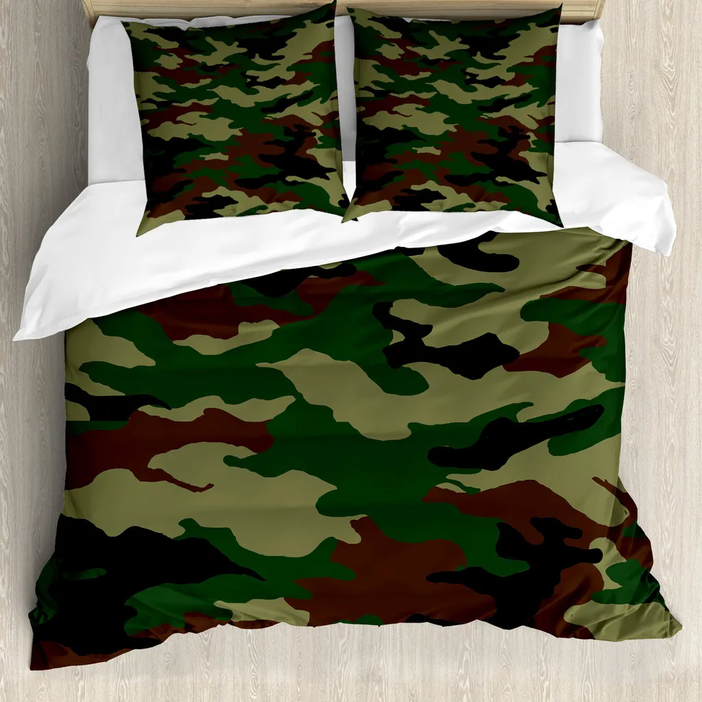 Trasforma la tua Camera in un Avamposto: Copripiumino Camo ABAKUHAUS 155x220