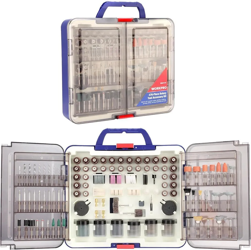 Coffret Accessoires Outil Multifonctions Rotatif 476 pièces WORKPRO