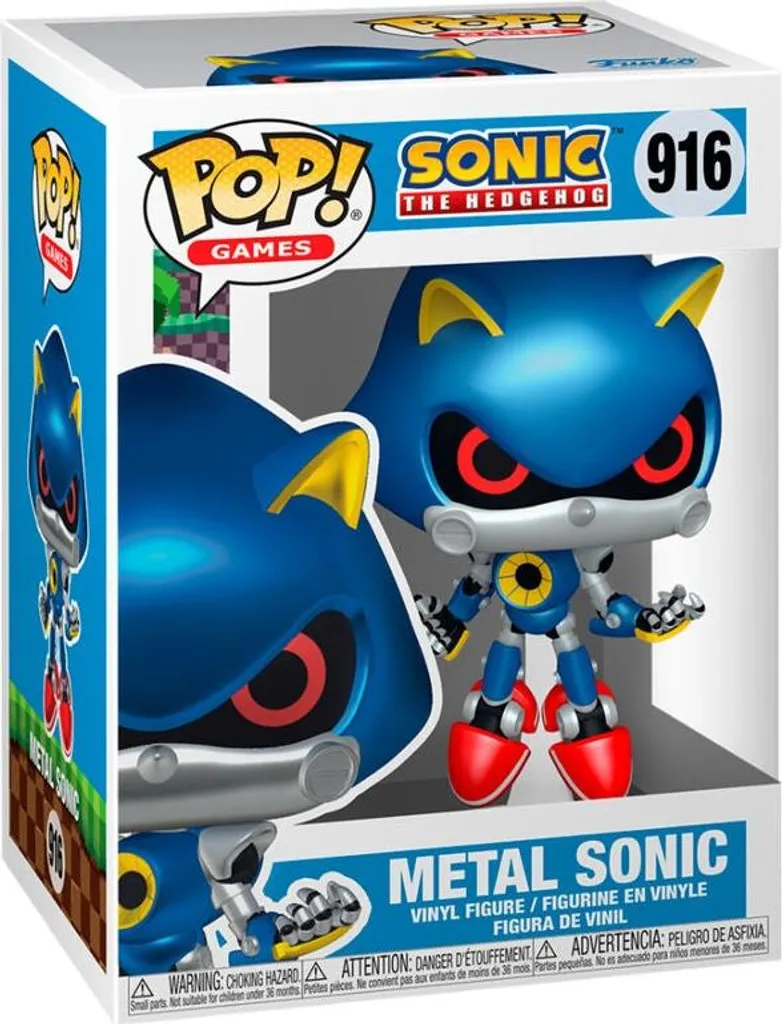 Statue Sonic le Hérisson en Métal 15cm - Figurine de Décoration Intérieure