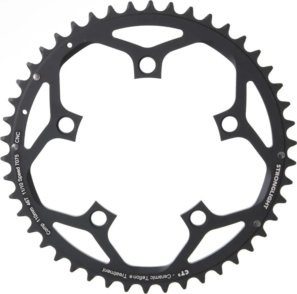 Plateau Stronglight CT2 Noir 46 Dents 110 mm pour Pédalier Compact