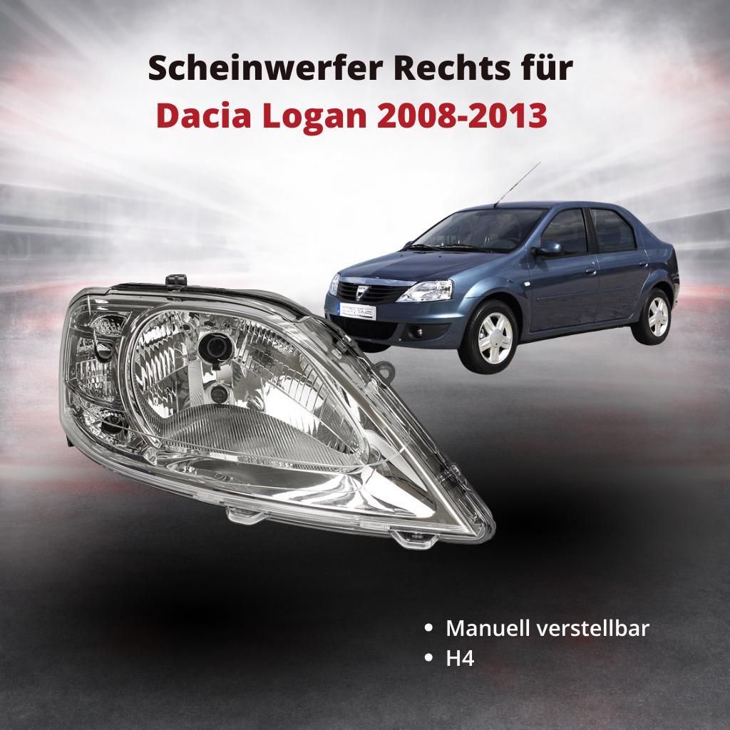 Scheinwerfer Frontscheinwerfer Rechts für Dacia Logan 2008-2013 | manuell verstellbar | OEM 8200744754