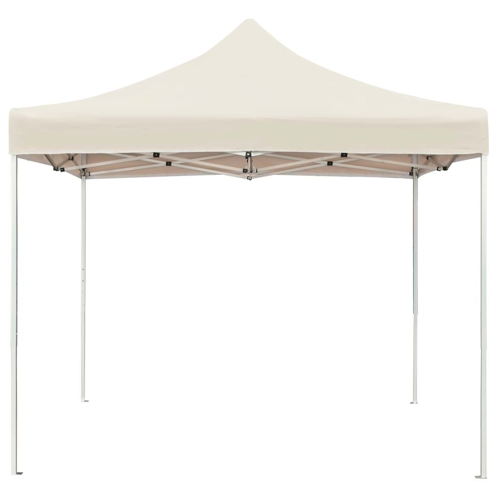 vidaXL Profi-Partyzelt Faltbar Aluminium 2x2 m Creme Produktbild 