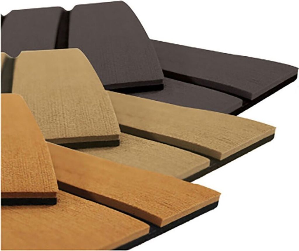 Vetus Rutschfestes Deck Aus Birke Und Teakholz Mit Gerilltem Selbstklebendem Eva-schaumstoff Braun Braun One Size