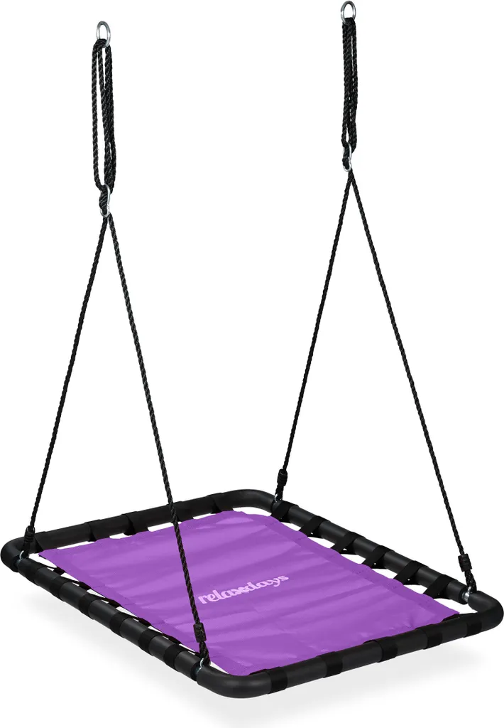 Relaxdays Nest Swing: Dondolo Design Angolare per Esterni Moderni