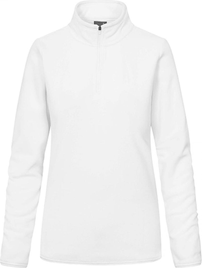 Promodoro 7925 | WomenŽs Recycled Fleece Troyer Anti-Pilling Polyester - Farbe: White - Größe: L