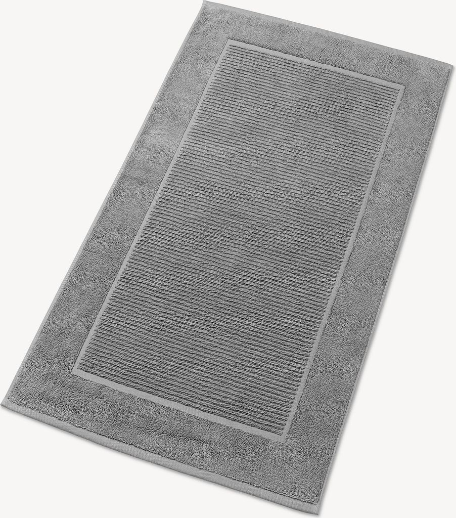 Christy SUPREME Badematten, 1.000 g/m², 50 x 90 cm, 2er Set, Farbe: silver