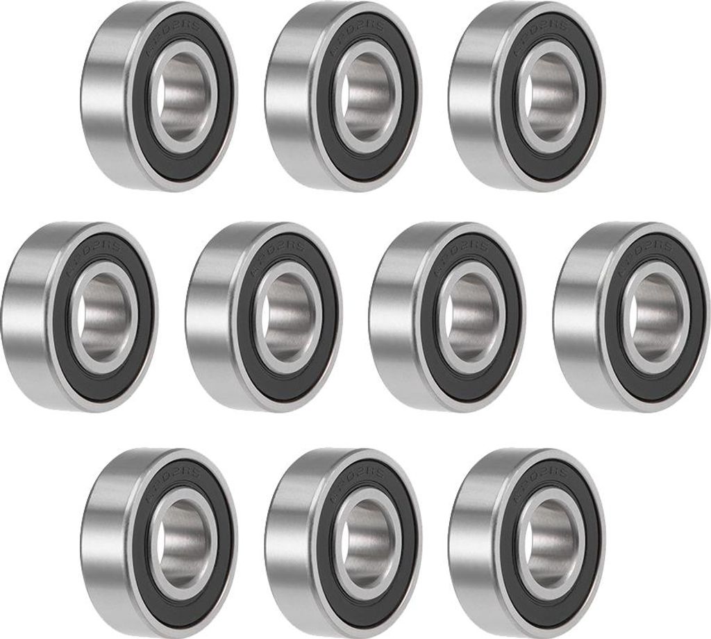 10St Rillen Kugellager 6202-2RS Z2 Doppelt Geschirmt Kohlenstoffstahl 15mm X 35mm X 11mm