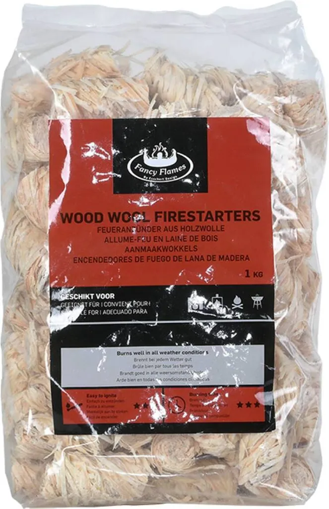Allume-feu naturel en pin pour poêle à bois et cheminée - 85 unités