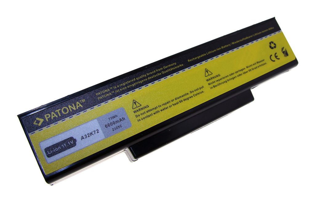 PATONA 2325, Akku, ASUS, K72, K72DR, K72DY, K72F, K72JK, K72JR, K72JT, K72JU, K72L, N71J, N71Ja, N71Jq, N71JV, N71VG,...