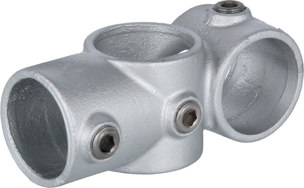 Rohrverbinder Überkreuzverbinder mit Abgang, 1 1/4" (Ø42,4 Produktbild 