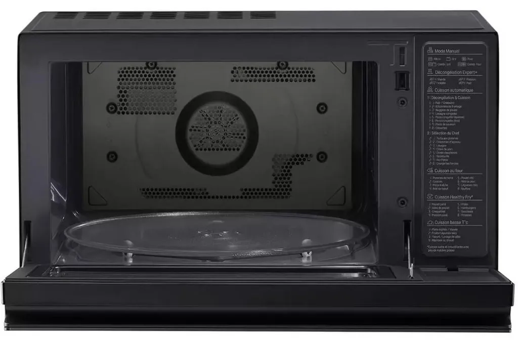 Micro-ondes combiné LG 39L noir, grand four multifonction 1100W - 6