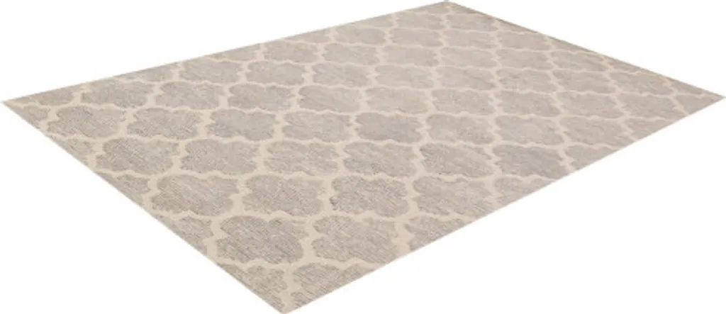 Tapis Argent Taillé en Diamant 122x183 cm - Design Géométrique Chic - 3