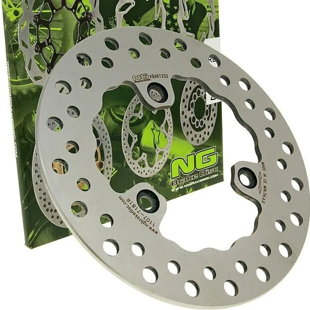 NG Brake Disc 1107 : Disque 190mm 3 Trous Acier Inox pour Aprilia