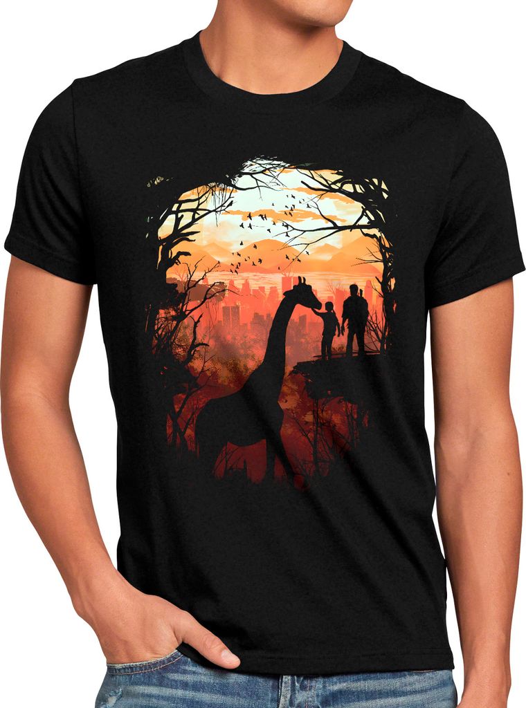 BaumwolleCloud Joel and Allie Herren T-Shirt us last behind armed wing