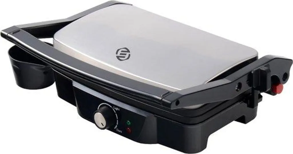 Equivera Appareil à Croque-Monsieur et Grill de Table Polyvalent Noir