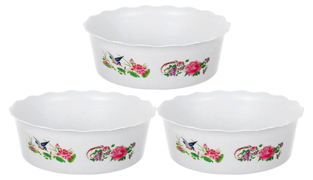 3Er Set Kunststoff Hydrokultur Blumentopf Rund Pflanzschale Für Seerosen Narzissen Und Lotusblumen Mit Wasserspeicher Für Innen Und Garten