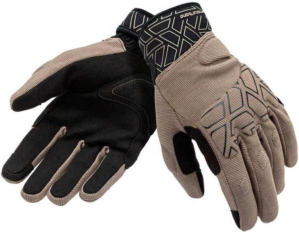 TUCANO URBANO MIKY Sommerhandschuhe Sand/Schwarz Grafik größe S