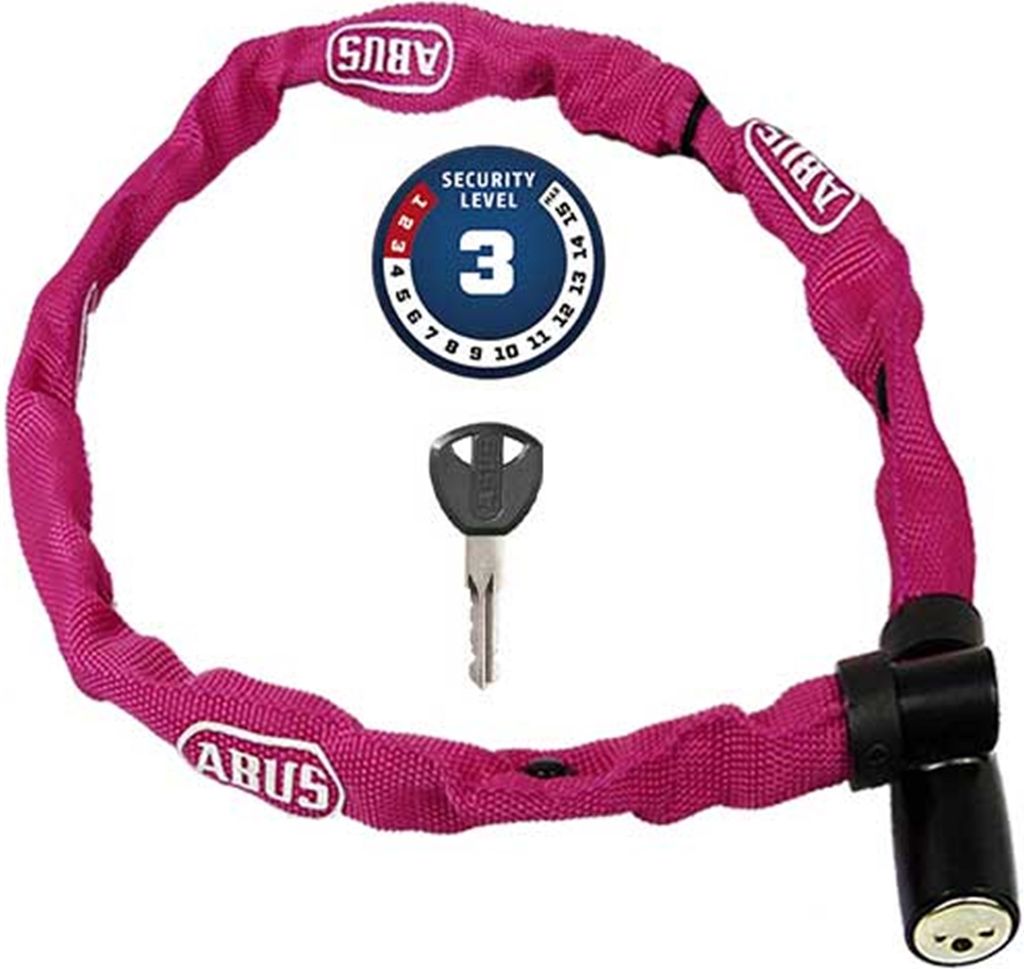 ABUS 57895, káblový zámok, Ružová, Kľúč, 600 mm, 140 g Obrázok produktu 