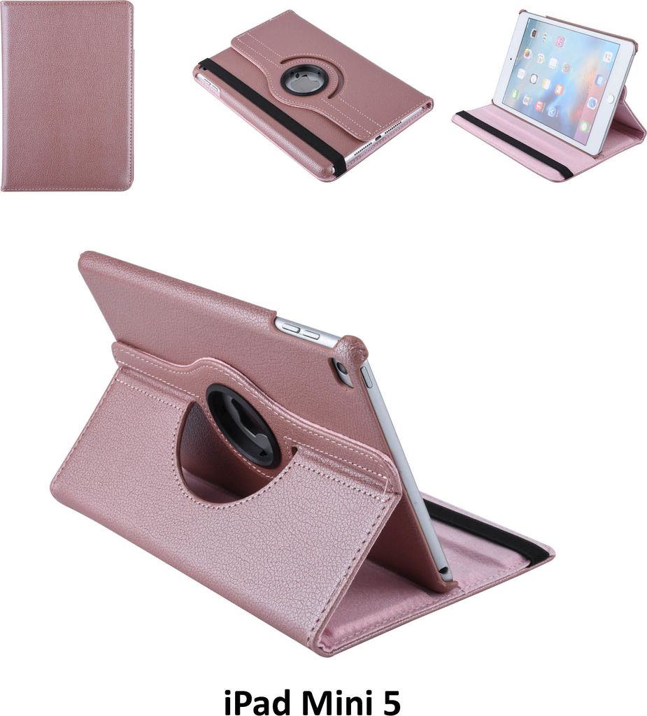 Book case Tablet Apple iPad Mini 5 Rotatable Rose Gold for iPad Mini 5 2 Viewing Positions