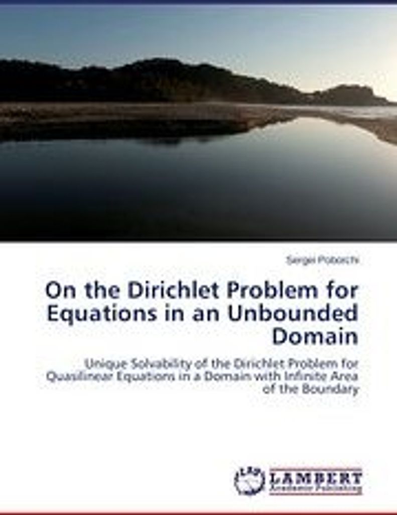 On the Dirichlet Problem for Equations in an Unbounded Domain
