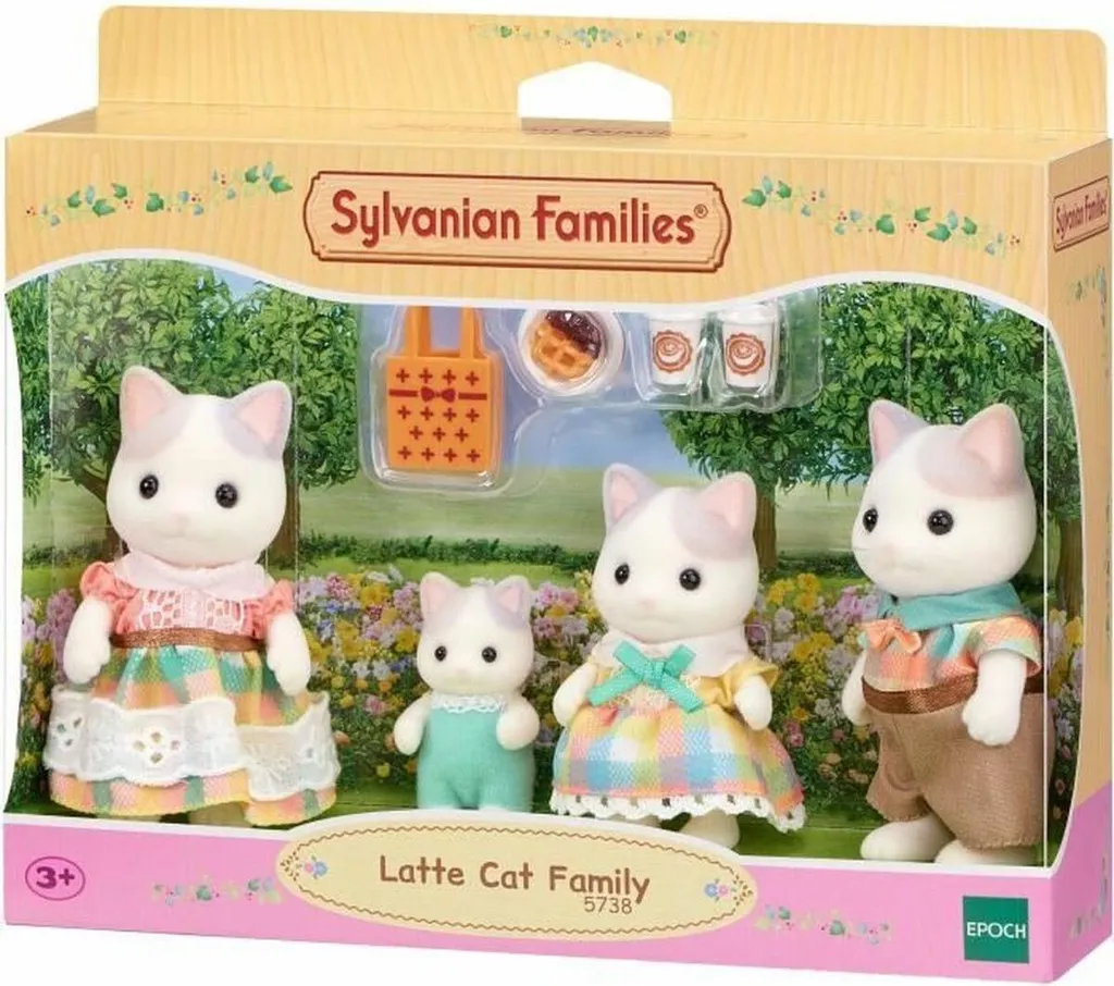 Sylvanian Families 5738 Famille Chat Latte - Figurines de Collection