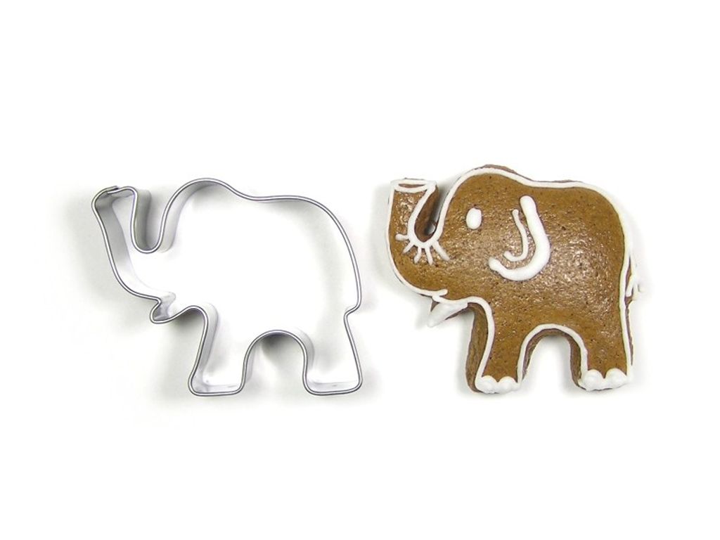 Edelstahl-Ausstecher - Elefant 2 Material:: Edelstahl, Farbe:: Silber, Geschirrspülmaschine:: Ja