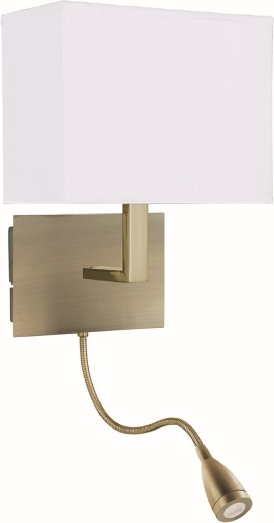 Wandlampe Bauhaus Modern "Wall Lights" Bronze Metall Stoff Wandleuchte Wohnzimmer Schlafzimmer Flur