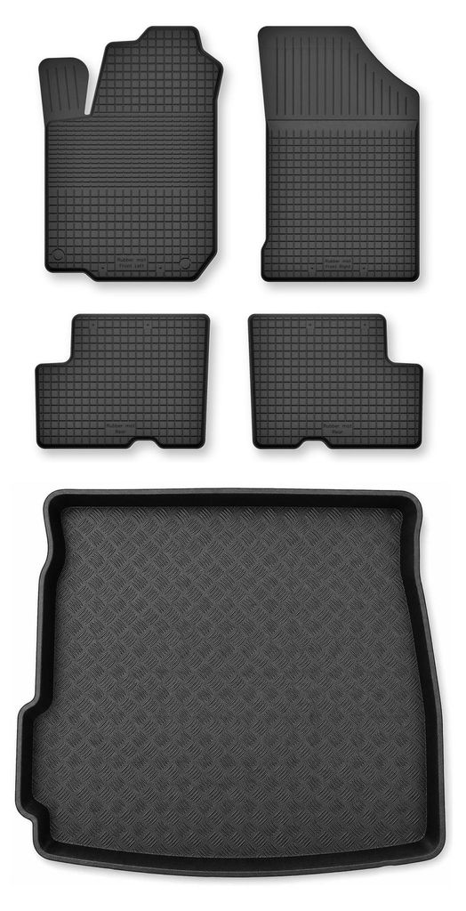Tapis en caoutchouc + bac de coffre pour Dacia Duster II Image du produit 