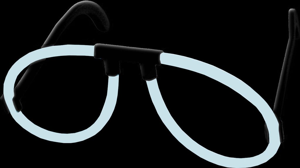 Knicklichter Pilotenbrille Weiss – 8h leuchtend, Party-Accessoire, e Qualität