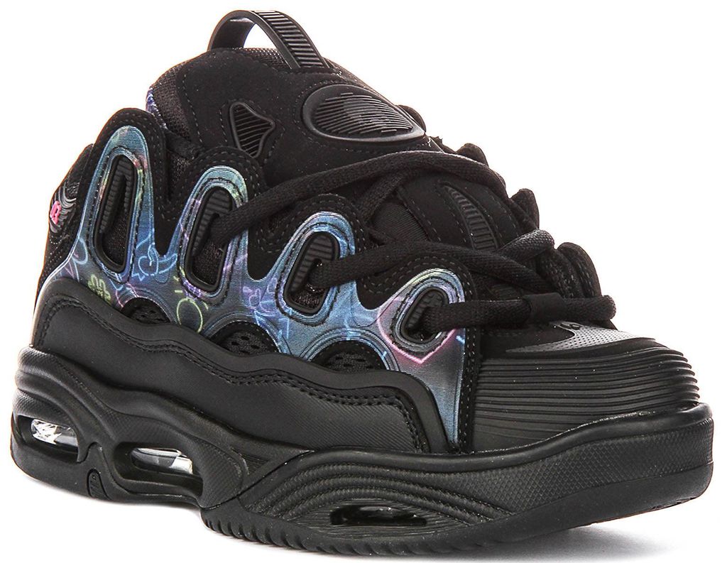 Osiris D3 2001 in Schwarz-Rosa für Damen – Größe 5 (UK) – Produktbild 