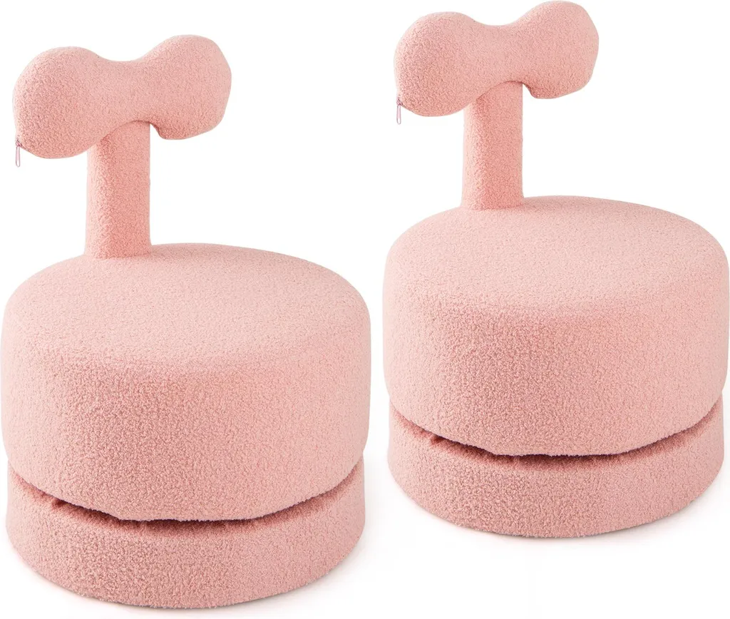 Petit Canapé de Jeu pour Chambre d'Enfant Set de 2 Fauteuils Doux dès 3 ans