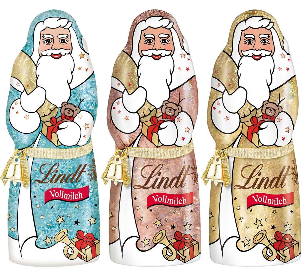 Lindt Santa Glamour Weihnachtsmann in glamouröser Produktbild 